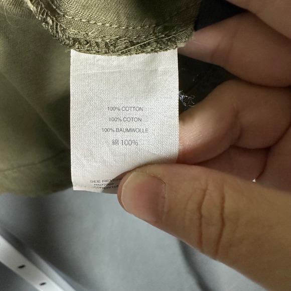 J. Crew Cropped Fatigue Jacket Olive Green Medium Peplum Casual No Belt - Picture 11 of 14